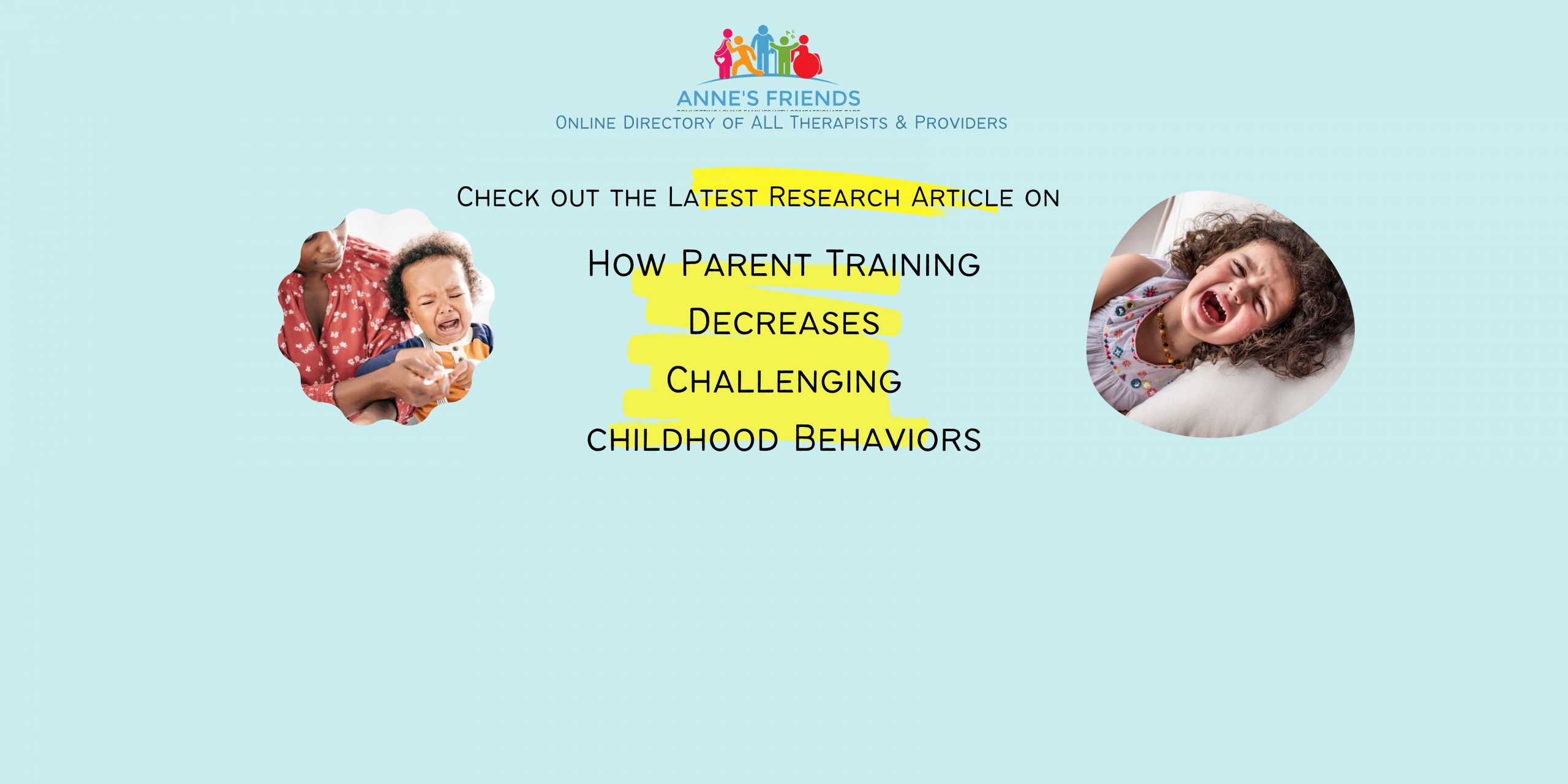Parent Training Reduces Poor Behavior in Children